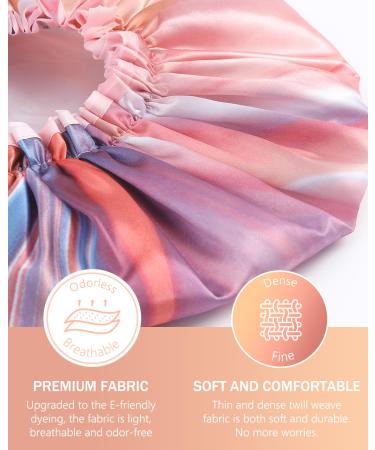 Mikimini Large Waterproof Shower Hood for Long Hair - 2-Pack XL Pink | Fashionable & Reusable - Buy Online on SooperMarket.com