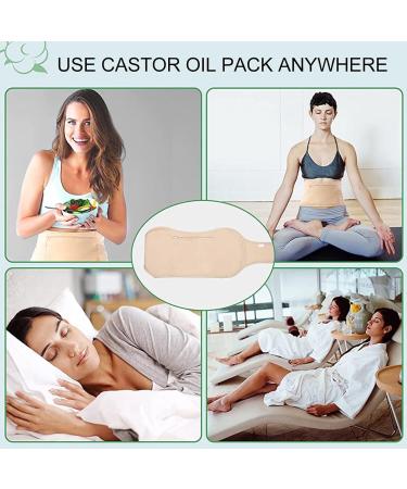 Ritoeasysports Castor Oil Pack - Reusable Bio-Organic Packs for Waist Pain Relief & Detoxification - Buy Online on SooperMarket.com