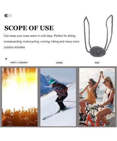 ARTIBETTER Nose Warmer - Gray - Keep Your Nose Warm in Cold Weather - For Outdoor Activities and Winter Sports - Buy Online on SooperMarket.com