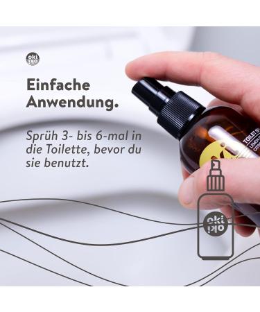 Okioki Toilet Spray 3x75ml | Natural Fragrance & Cleaning | Vegan Essential Oils | Up to 450 Applications - Buy Online on SooperMarket.com