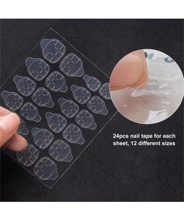 Cuticle Remover Jelly Double Adhesive Tabs Nail Glue Sticker False Nail Tips Accessories (Clear One Size) Clear One Size - Buy Online on SooperMarket.com