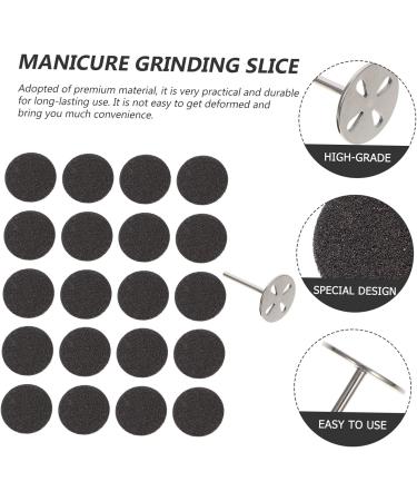 Amosfun 3 Sets Nail Polishing Sheets Manicure Sandpaper Disc Metal Bit Disc Sanding Paper Foot Nail Forms Nail Tool Nails Tools Pedicure Sanding Disc Stainless Steel Electric - Buy Online on SooperMarket.com