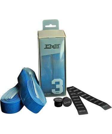 XTRM Tacky Handlebar Tape 3.0mm - Foam Infused Triple Layer PU Wraps for Road and Mountain Biking - Blue | Made in Taiwan - Buy Online on SooperMarket.com