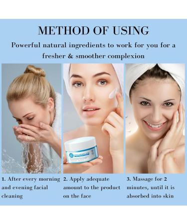 Hyaluronic Acid Anti-Wrinkle Cream Hyaluronic Acid Moisturiser Face Women & Men Anti Aging Face Cream Face Moisturiser For Mature & Young Skin Hydrate Smooth Dry Skin - Buy Online on SooperMarket.com
