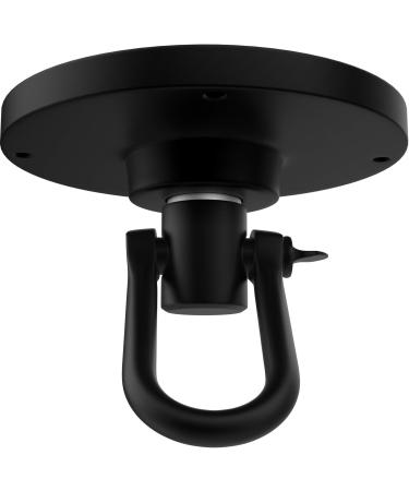 RDX Speed Bag Speedball Swivel, Heavy Duty 360 Multi Direction, Powder Coated Iron Mount Hook for Ceiling and Platform, Boxing Punching Training MMA Muay Thai Equipment Accessories Hanger with Screws Black Standard