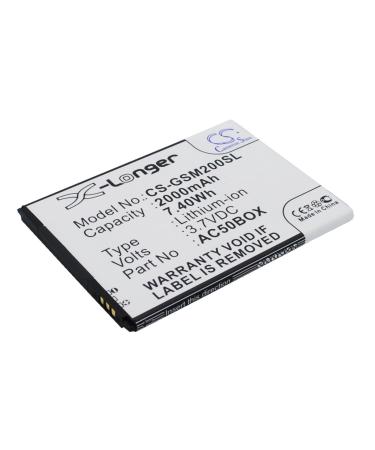 Battery Replacement for GSmart AC50BOX Mika M2 2000mAh