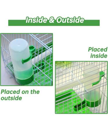 Gosear Bird Water Dispenser for Cage - Automatic No Mess Gravity Feeder for Parrot, Parakeets, Cockatiel, Budgie Lovebirds - 4PCS 140ml - Buy Online on SooperMarket.com