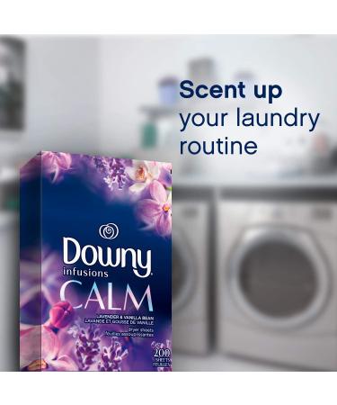 Downy Infusions Calm Lavender & Vanilla Bean Dryer Sheets - 105 Count - Buy Online on SooperMarket.com