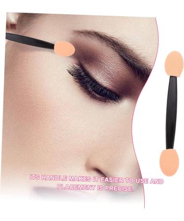 FOYTOKI 200 Pcs Double Ended Eyeshadow Brush Dual Sides Eyeshadow Sponge Eyeshadow Applicator Plastic Black - Buy Online on SooperMarket.com