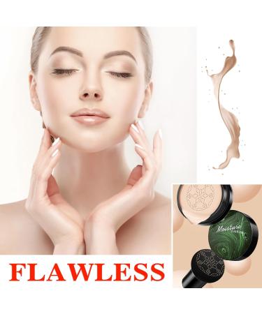 Mushroom Head Air Cushion CC Cream Foundation Moisturizing BB Cream Foundation Makeup Long Lasting CC Cream Liquid Foundation Matte Concealer Foundation Suitable for All Skin Types(Ivory 02) Ivory 01 - Buy Online on SooperMarket.com