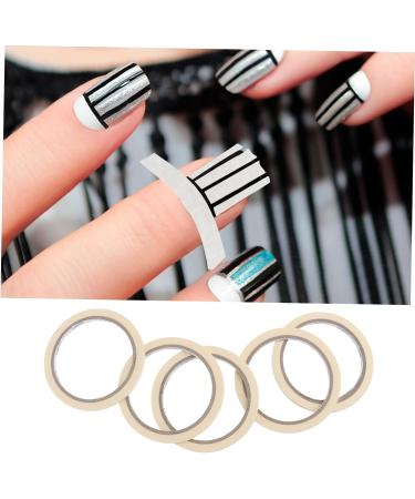 Healeved Nail Tool 5pcs Professional Masking Tape Nail Striping Tape Nail Glue Tape Nail Tips Tape Line Nail Art Nails Stickers Manicure Tape Striping Tape Line Nail Tape Tool Stripping As Shown medium - Buy Online on SooperMarket.com