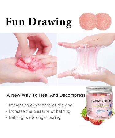 Bath Bomb Fizzer Bath Bomb Smooth Skin Relaxation Effect Exfoliating Nourishing Bubble Bomb Spa Bubble Bath Bomb Set for Girls Home Travel - Buy Online on SooperMarket.com