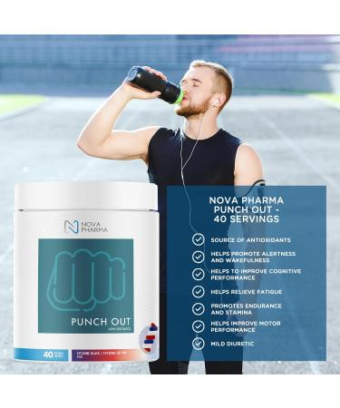 Nova Pharma Punch Out Pre Workout Powder L-Carnitine and Antioxidant-Rich Pre Workout Supplement Boost Stamina and Endurance for Gym Training and Workouts - 40 Servings (Ice Pop) Cyclone Ice Pop - Buy Online on SooperMarket.com