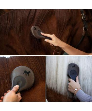 Animalon Mane and Tail Brush for Horses | Premium Horse Care Accessories | Durable Mane and Tail Comb in Brown - Buy Online on SooperMarket.com