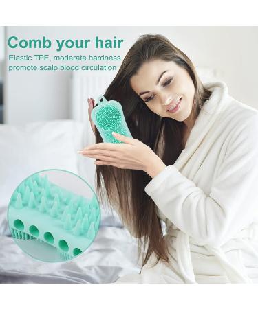 Soft Silicone Body Scrubber Shower Brush - Double-Sided Massage Bath Brush for All Skin Types - Buy Online on SooperMarket.com
