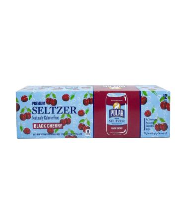 Polar Seltzer Black Cherry, 12 fl oz (Pack of 12)