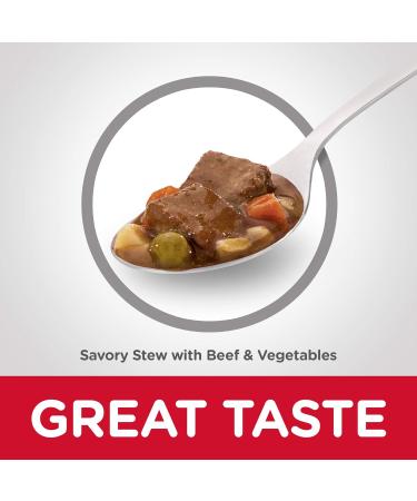 Hill's Science Diet Senior 7+ Canned Dog Food: Savory Stew with Beef & Vegetables + Chicken & Barley Entr e (12 Packs Each) - Buy Online on SooperMarket.com