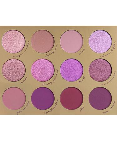 Colourpop Enchanted Eyeshadow Palette - Matte & Shimmery Purples & Pinks | Cruelty-Free International Shipping - Buy Online on SooperMarket.com