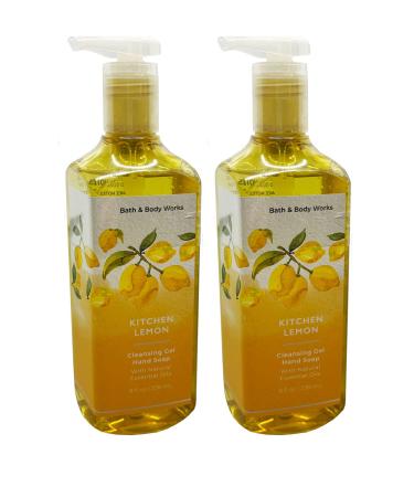 Bath & Body Works Kitchen Lemon Deep Cleansing Hand Soap 2 Pack 8 oz. (Kitchen Leamon) Kitchen Lemon 8 Fl Oz (Pack of 2)
