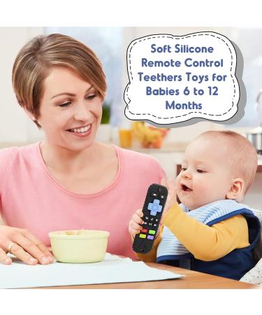 Tooth Forces for Babies 0-12 Months | Remote Control Teething Aid & Silicone Bath Toys for Toddlers | Perfect Gifts for Autism | Black - Buy Online on SooperMarket.com