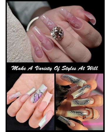 EBANKU 120PCS Clear Matte Dual Nail Forms for Acrylic Nail Extensions - Manicure Tools - Buy Online on SooperMarket.com