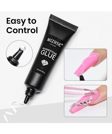 MIZHSE 30g Solid Builder Gel For Nails and 15g Rhinestone Glue for Nails Clear Nail Builder Gel Hard Gel for Nails 3D Nail Sculpting Gel Non-Sticky Hand UV LED Nail Charm Glue Nail Art for Salon Home 30g Builder Gel+15g Rhinestone Glue - Buy Online on SooperMarket.com