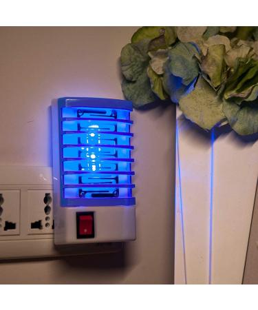 Indoor Bug Zapper Plug-in Mosquito Killer Trap - 2 Pack Electric Fly & Gnat Trap for Home - Mini Insect Killer Light for Flying Pests - A-blue - Buy Online on SooperMarket.com