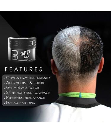 Level 3 Tinted Gel Black - Temporary Black Hair Gel with Strong Hold - Easy Rinse Out - Buy Online on SooperMarket.com