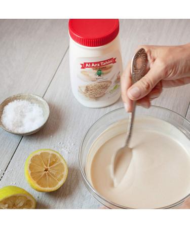 Al Arz Tahini Sesame Seed Paste 2 Pack (16 Oz Each) - Premium Quality Middle Eastern Tahini Paste - Buy Online on SooperMarket.com