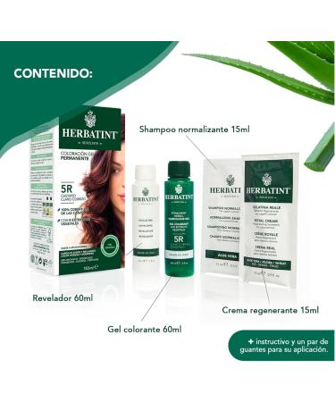 HERBATIN Dye Light Copper Chestnut 5R 150 ml Herbatin - Buy Online on SooperMarket.com