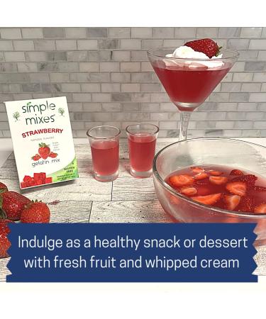 Simple Mixes Natural Gelatin Variety Pack - Strawberry, Orange & Lime - 3.1 oz (6 Pack) - Buy Online on SooperMarket.com