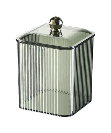 Portable Sturdy Cotton Pad Holder Stylish Home Accessory Portable for Efficient Cosmetic Storage and Organization Green