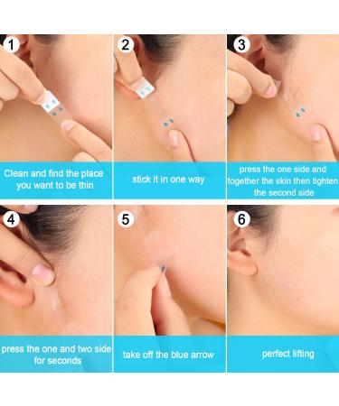 200 Pieces Face Lifting Sticker Face Lift Tape Invisible Thin Face Stickers V-Shape Face Lift Tape Make-up Face Lift Tools for Face - Buy Online on SooperMarket.com