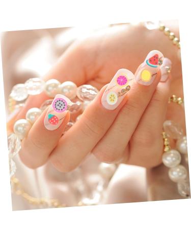 PLAFOPE 12 Boxes Polymer Clay Manicure Color Stickers Blush Decor Vase Filler Bead Nail Art Decoration 3d Stickers Colored Clay Fruit Slice Embellishments Fruit Slice Nail Sticker - Buy Online on SooperMarket.com