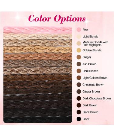 REECHO 22 Golden Blonde Braided Hair Extensions - Pack of 4 | Clip-in Baby Braids for Women - Buy Online on SooperMarket.com