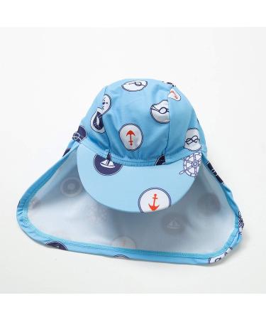 BONVERANO Baby Boys Swimsuit | Long-Sleeve One Piece Swimwear | UPF 50+ Sun Protection | Blue | 9-12 Months - Buy Online on SooperMarket.com