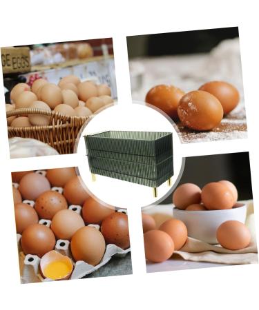 Serving Tray Box Plastic Container Plastic Pallet Fridge Egg Container Multi-Layers Eggs re-usable Green 26.5X16X10CM - Buy Online on SooperMarket.com