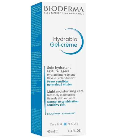 Bioderma Hydrabio Gel Cream Moisturizer - 1.33 Fl Oz - Radiance-Boosting Face Cream for Normal to Combination Sensitive Skin - Buy Online on SooperMarket.com