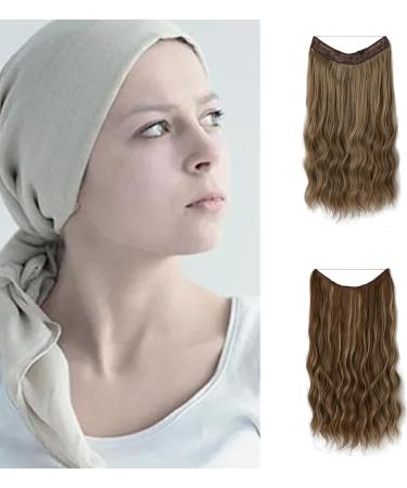 Clip in Hair Extensions Natural Real Light Brown Hair Extensions Long Wavy Hairpieces Seamless Human Hair for Women Daily Wear Party Cosplay 20inch - Buy Online on SooperMarket.com