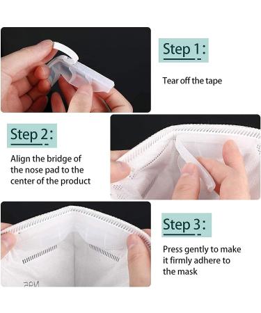 Clear Anti-Fog Nose Bridge Pads - 5pcs Silicone Self-Adhesive Strips for Mask, Comfortable Seal Cushion for DIY Crafting - Buy Online on SooperMarket.com
