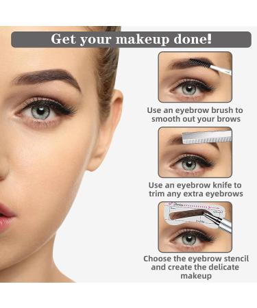 NewBang Eyebrow Pencil Set - Waterproof Microblading Pen for Natural, Longlasting Eyebrows - Dark Brown - Buy Online on SooperMarket.com