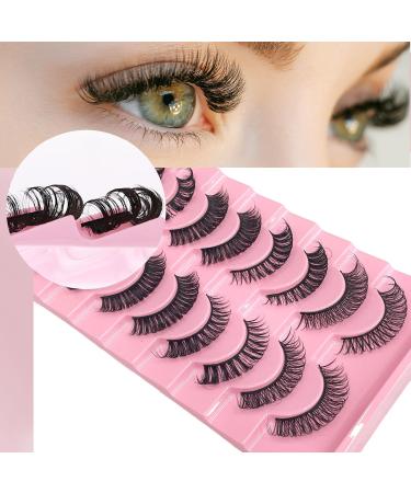 10 Pairs Eyelashes False Eyelashes Strip Lashes Russian Strip Lashes Natural Lashes Fluffy Cluster Lashes 3D False Eyelashes D Curl False Eyelashes(DH06-H5) - Buy Online on SooperMarket.com