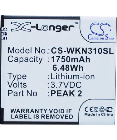PRUVA 1750mAh Battery for Wiko Cink Peax & Peax 2 - Compatible Replacement - Buy Online on SooperMarket.com