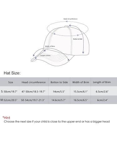 LANGZHEN 100% Cotton Kids Plain Baseball Cap Hat - Adjustable Sun Hat for Girls Boys 2-4 Years (Black+Red) - Buy Online on SooperMarket.com