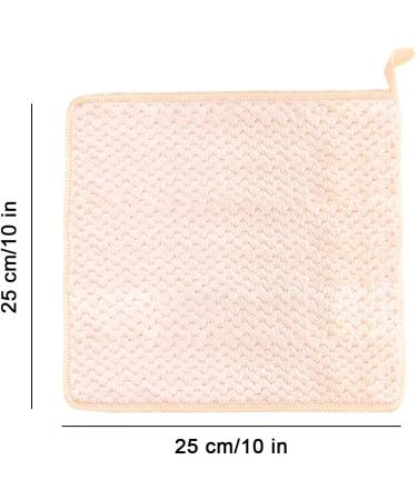 Onlup Hanging Hand Towels Set - Super Absorbent Small Towels for Kitchen & Bathroom - Set of 5 (Beige, Pink, Purple, Gray, Blue) - Buy Online on SooperMarket.com