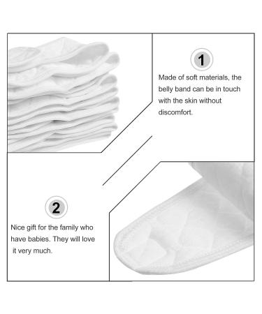EXCEART 10Pcs Cotton Baby Umbilical Cord Navel Belt Set - Newborn Essentials for Abdominal Protection | Ideal Registry Must-Have Gift - Buy Online on SooperMarket.com
