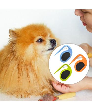 GMXJGZ 3PCS Pet Knot Opener Grooming Knife - Cat Knot Comb Hair Removal Tool & Massage Brush | Blue Green Orange - Buy Online on SooperMarket.com