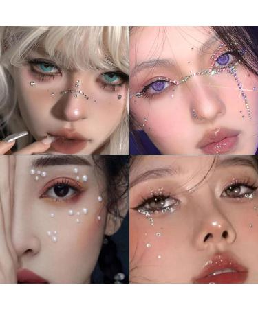 Nail Rhinestones and Pearls 2 Boxes 3D Nail Charms Flat Back Clear AB Crystal Nail Art Rhinestones Gems White Nail Pearls for Nail Art Decoration DIY Crafts (G) - Buy Online on SooperMarket.com
