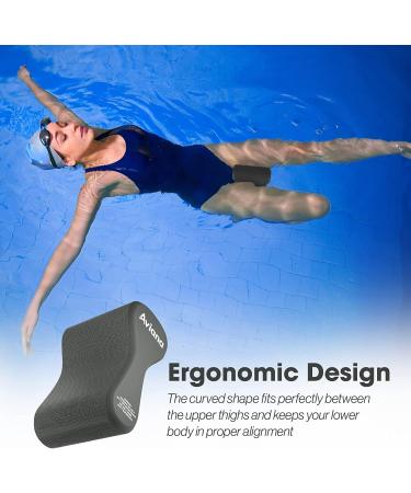 Pull Buoy Swim Training Leg Float for Adults & Youth - Improve Pool Strokes & Upper-Body Strength | EVA & BPA Free - Black - Buy Online on SooperMarket.com
