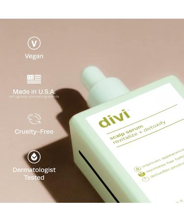 DIVI Scalp Serum 100mL - Revitalize, Detoxify, & Combat Hair-Thinning - Nourishes Follicles & Removes Build-Up - 3.38 Fl Oz - Buy Online on SooperMarket.com
